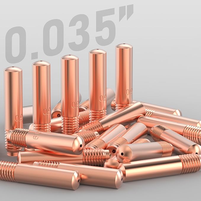 YESWELDER 25pk Contact Tip 000-068 (0.035") MIG Welding Tip for Miller Millermatic M-10 M-15 M-25 M-40 M-100 M-150 Hobart H-9 H-10 MIG Torch