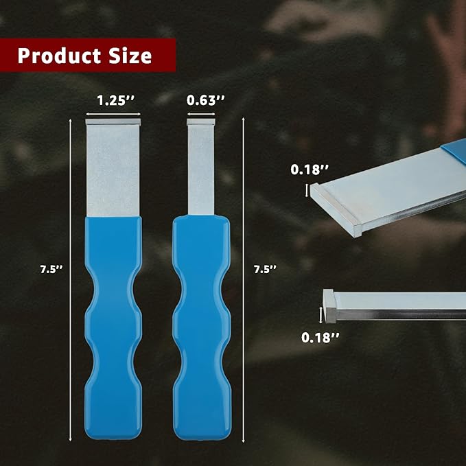 2PCS Carbide Scraper Set, Carbide Gasket Scraper for Metal and Automotive, 1-1/4 Inch and 5/8 Inch Carbide Scraper Set