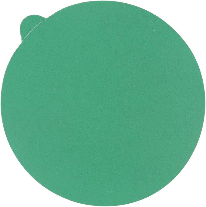 Dura-Gold Premium 5" Green Film PSA Sanding Discs - 500 Grit (Box of 50) - Film Back Self Adhesive Stickyback Sandpaper Discs for DA Sanders, Fast Cut Abrasive - Sand Automotive Paint Woodworking Wood