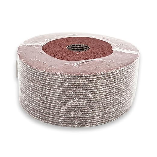 VSM 25-Pack - 5 inch 36 Grit (Coarse) - Aluminum Oxide Resin Fiber Disc, Tear-Resistant Fiber Backing, Durable, Hand-Held Machine Compatible Abrasive Discs