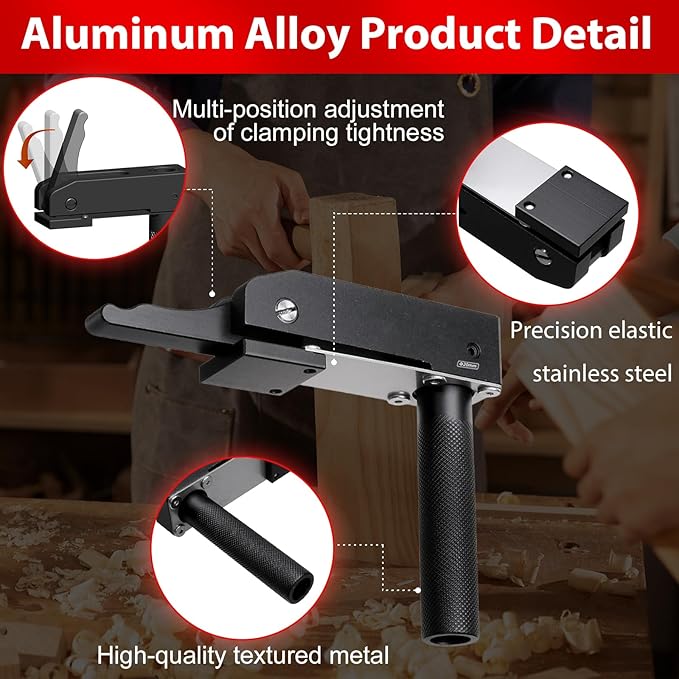 MFT Bench Holdfast Woodworking Tools, 20 mm Desktop Quick Acting Hold Down Clamp Adjustable Fast Fixed Clip, Aluminum Alloy Benchtop Quick Clamps for Wood Carving, Sanding, Routing