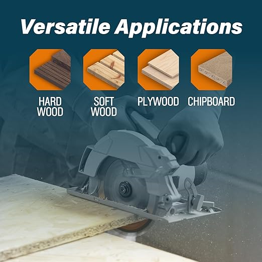 10 Inch 80T Ultra-Fine Finish Saw Blades for Miter Saws and Table Saws, Carbide-Tipped ATB, 5/8" Arbor, Thin Kerf, Smooth Crosscuts in Plywood, Hardwood, Trim & Finish Work （2-Pack）