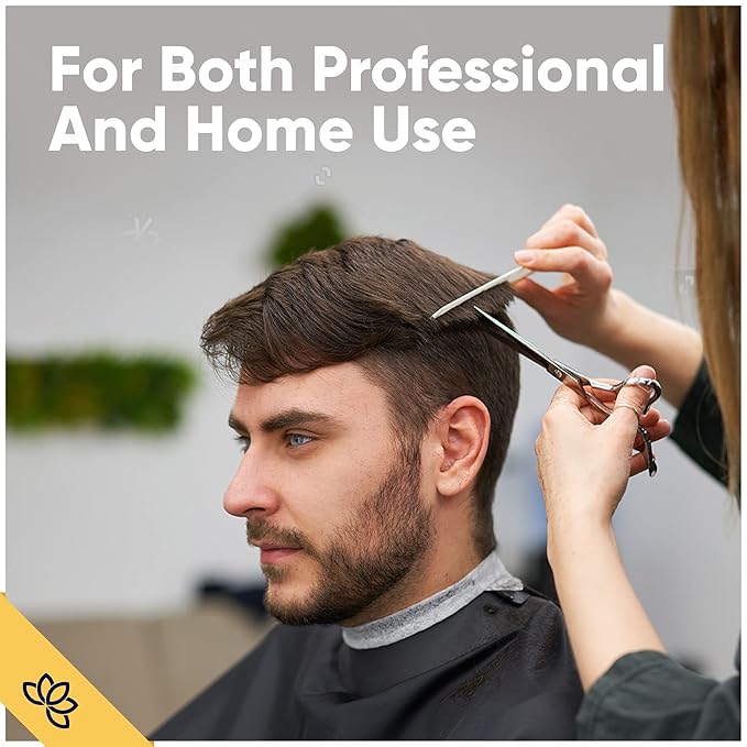 Equinox Professional Razor Edge Series Barber Hair Cutting Scissors - Japanese Stainless Steel Salon Scissors - 6.5??Overall Length - Fine Adjustment Tension Screw - Premium Shears for Hair Cutting