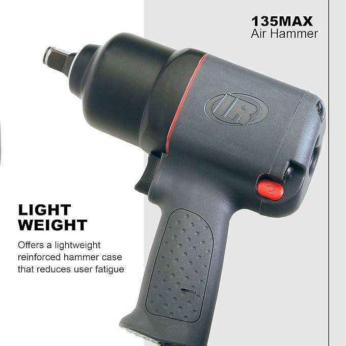 Ingersoll Rand 2130 1/2" Air Impact Wrench, 650 ft-lbs Max Torque, Heavy Duty, Pistol Grip
