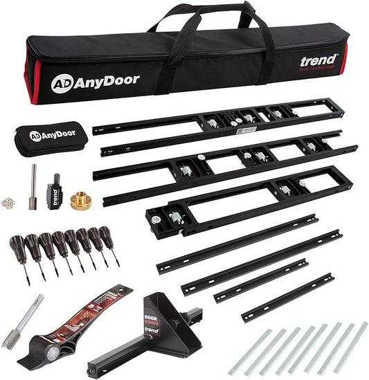 Trend Door Installation Kit, Includes Adjustable AnyDoor Jig (2'6"??'), Foot-Operated Lifter, Stand, and Professional Router Bit, H/JIG/D/B1