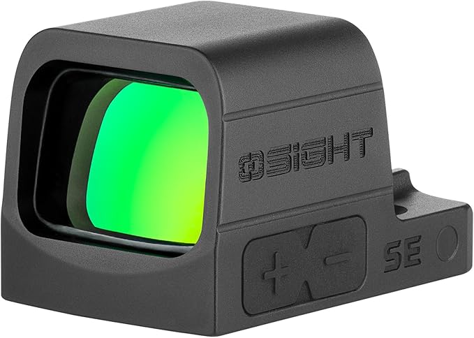 OSIGHT SE 6 MOA Green Dot Enclosed Micro Sight with RMSc/K Footprint, Parallax-Free Durable Optic for Subcompact Setups