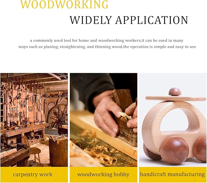 Woodworking Plane,6.1 × 3 ×1.5inches Hand Plane Planer,Planing Woodcraft Tool,65 Manganese Blade,Sharp And ,for Cutting, Polishing And Deburring Woodworking Surfaces