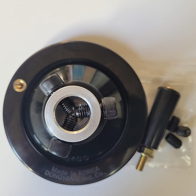 The Ultimate Handwheel | 0.75" or less shaft - Out Dia 4" | 2-Type Set Screw and Revolving Knob Handle Included Can be Used Immediately Without Any Pre-processing Before Use. [Made in Korea]