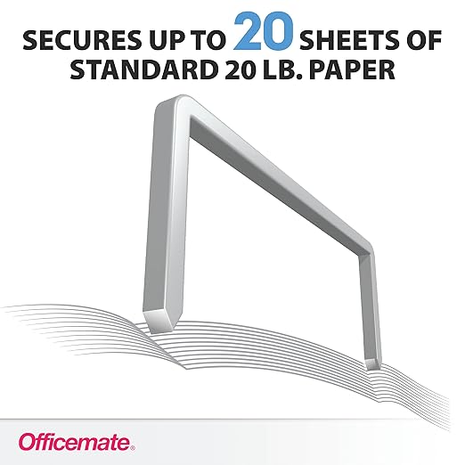 Officemate Standard Staples, 10 Boxes of 5,000 (50,000 Total), 1/4??Full-Strip General Purpose Staples, Fits Standard Desktop and Office Staplers, 20-Sheet Capacity