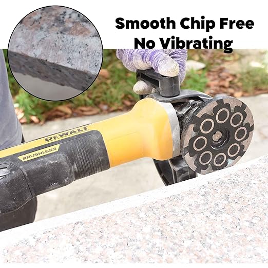 4 in.x 5/8-11 in. Chip Free Resin Filled Diamond Grinding Cup Wheel for Stone Engineered Countertop Edge Surface Grinding