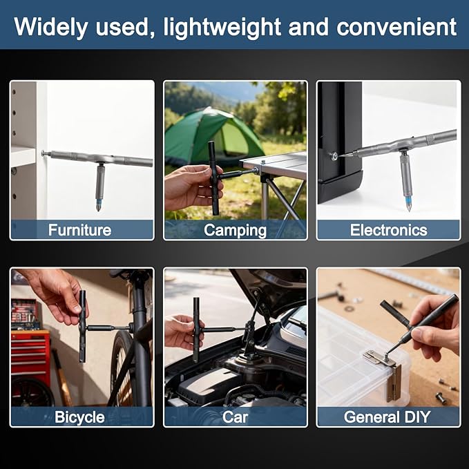 42 - in - 1 Magnetic Screwdriver Set: DIY Ratchet with Detachable Handle. Multi - bit Drive. Compact, Portable Tool Kit for Computer, Bicycle, Furniture Repair