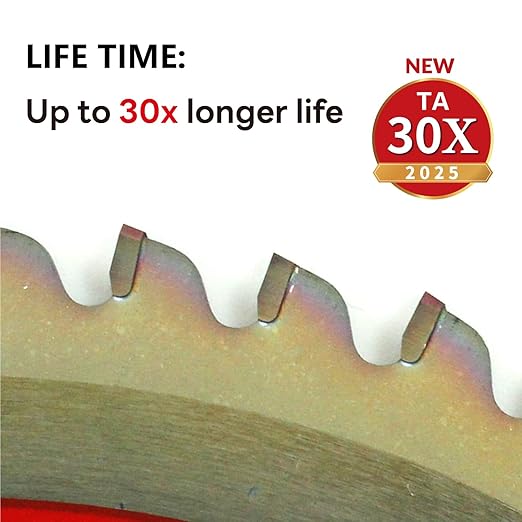 Circular Saw Blades Woodworking TA Series,10" 60-Tooth 5/8" Arbor, for Laminate, Melamine Board, Special Anti-Thermal Adhesion Coating on Cutting Edges -TA,High Finish,Long Life,DLM 10" 60T TA