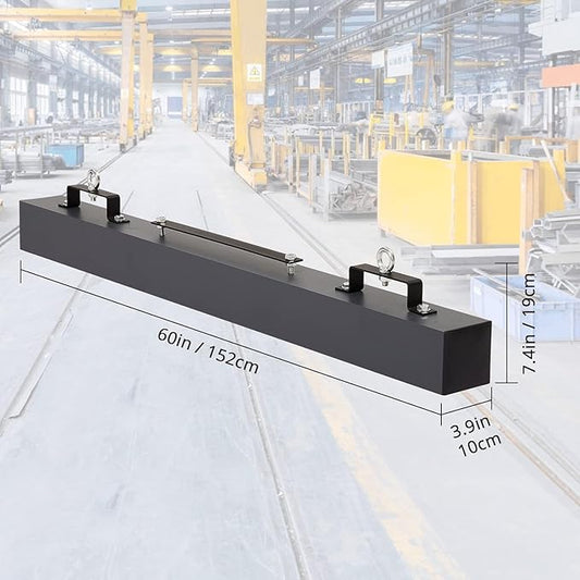 Magnetic Sweeper 60 in Hanging Magnet Sweeper 140 LBS Nail Magnet Hang Type Magnet Sweeper Magnetic Nail Sweeper Magnetic Sweepers fits Forklift