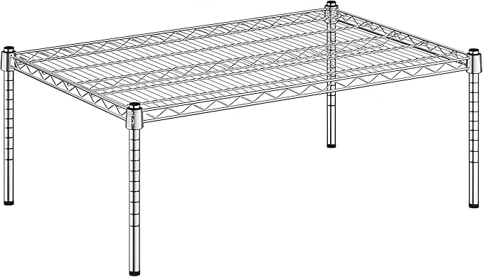 24" x 36" x 14" Chrome Wire Storage Shelf, Dunnage Rack, Commercial 1 Tier Small Shelf