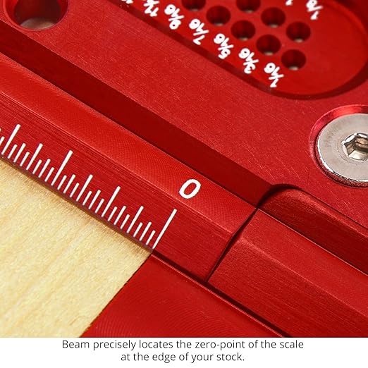 Woodpeckers T Square, 12 Inch, Precision Woodworking T-Square Ruler, Built-in Edge Support, Scribing & Shelf Pin Guides, Rack-It Mount, Made in USA