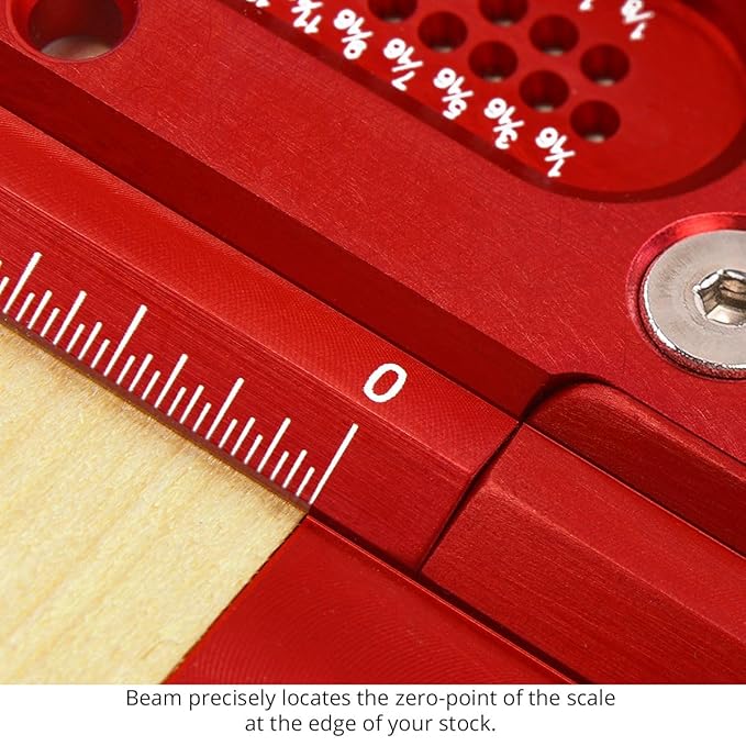 Woodpeckers T Square, 32 Inch, Precision Woodworking T-Square Ruler, Built-in Edge Support, Scribing & Shelf Pin Guides, Rack-It Mount, Made in USA