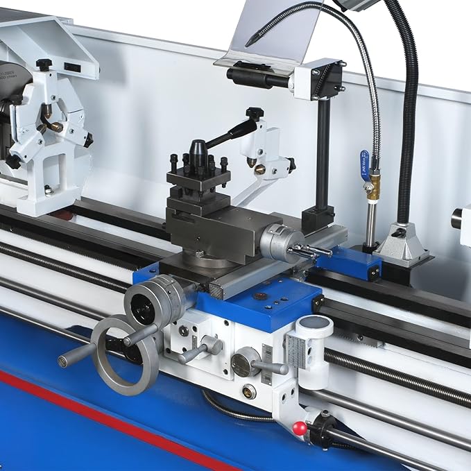 Industrial Metal Lathe Machine with DRO 14'' x 40'' High Precision 84-1850 RPM Variable Speed Metal Working Machine 2HP Small Lathe with Stand竊똌odel 1440G