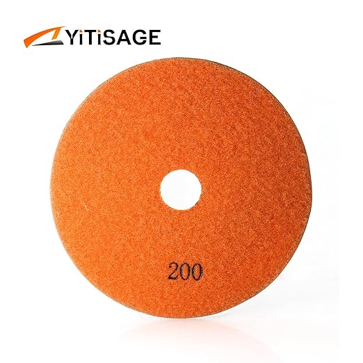 5 Inch Electroplated Diamond Grinding/Polishing Pads Sanding Granite Concrete Glass Metal Stone Grinding Disc(grit 200-1pc)