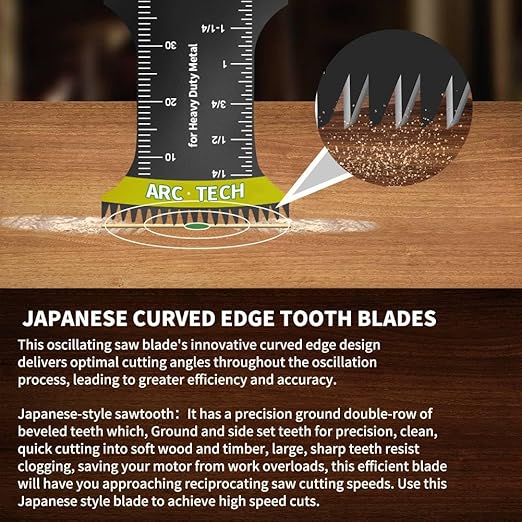 40PCS Multitool Blades kit Includes Titanium Multi Tool Blades Use in Wood Plastics Metal Cutting Removing Oscillating Blades with Quick Release Ideal Oscillating Tools Name Brands Replacement Blades