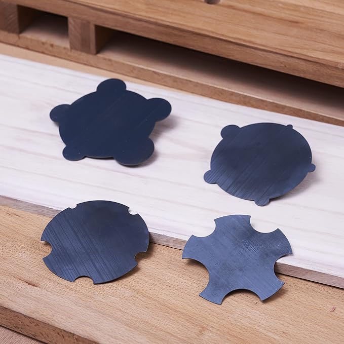 HERMIT TOOLS Pack of 4 Cabinet Scraper Card Set (4, 2Concave+2Convex)