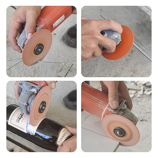 3-Pack 4.5" Diamond Multi-Purpose Saw Blades - Heavy Duty Angle Grinder Discs for Cutting Marble/Quartz/Stone/Tile/Metal/Plastic (Nano-Diamond, 3)