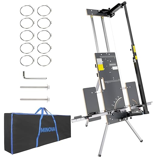 Foldable Foam Cutter Machine, 260W Air Cooled Hot Wire Cutting Tool with 10 Wires, Scaffolding Mount, Carring Bag, Ideal for PE, EPS, XPS, EVA, EPE, PU, KT Board Foam Insulation