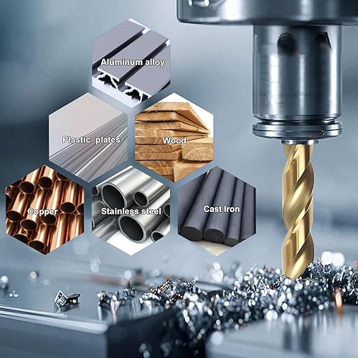 BeHappy 1/8" Cobalt Drill Bit Set (10Pcs), M35 HSS, 135 Degree Tip, Twist Jobber Length for Hardened Metal, Stainless Steel, Cast Iron, Wood, and Plastics, with Index Storage Case