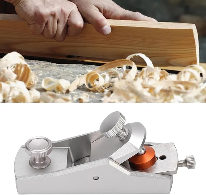 Mini Wood Planer Aluminum Block Plane, Small Hand Plane for Trimming Portable r Small Hand Planer Woodworking Planer Carpenter Flat Plane