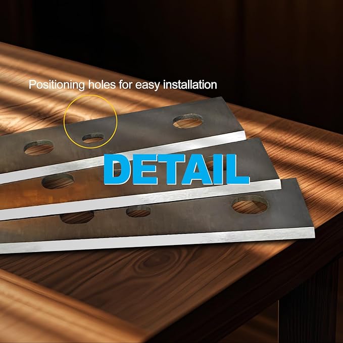 HSS Planer Blades Knives for DeWalt DW734 7342 Thickness Planers with 12.5 inch Replacement Heat Treated Double edge 1 Set (3 pcs)