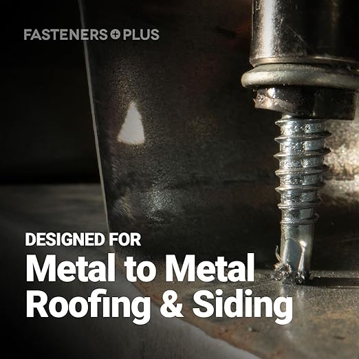 ST Fastening Maxx SteelBinder #12 x 1 Galvanized Metal Roofing Screws with EPDM Rubber Washer, 250-Count - Designed for Metal Roofing and Siding Panels