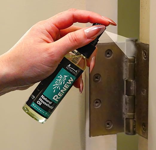 H흲MPURE짰 Renew Natural Household Oil Northern Pine Scent - Eco-Conscious All-Purpose Lubricant Spray for Doors, Hinges & Locks - Natural Penetrating Oil for Smooth, Long-Lasting Lubrication