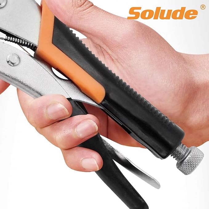 6-Inch C-Clamp Locking Pliers,Heavy Duty Vise Grip Welding Clamp With Swivel Pads for Woodworking,Home,Metalworking,Auto Repair(4 Pack)