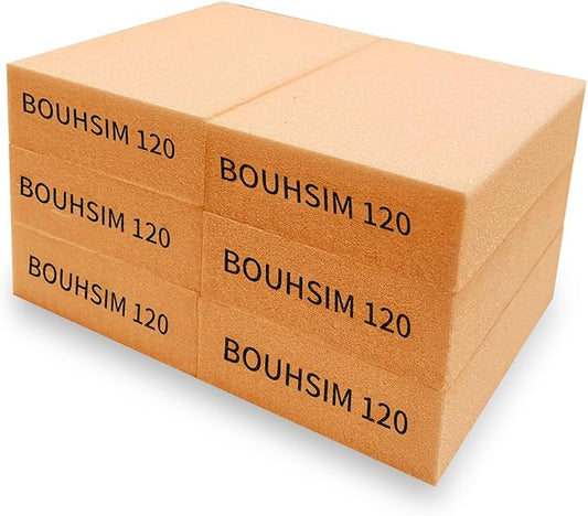 Sanding Sponge,Washable and Reusable Handmade Sandpaper Block竊똙ersatile Sanding Blocks for Wood, Drywall & Metal竊똕andpaper Blocks Pads Perfect for Smooth finishes (6 Pack 120 grit)