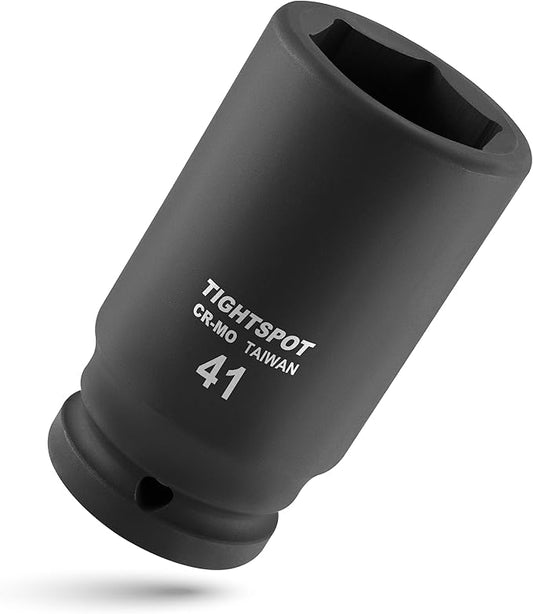 3/4" Drive 41mm Deep Impact Socket Heavy Duty CR-MO Jumbo Socket 6 Point Automotive Truck and Heavy Equipment Repair