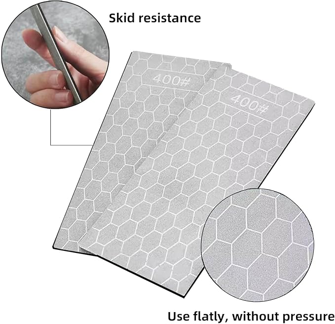 Diamond Sharpening Stone for 5 PCS Diamond Plate Honing Stone for Kitchen Sharpening Dull Knives Grindstone, 240/400/600/1000/3000 Grit
