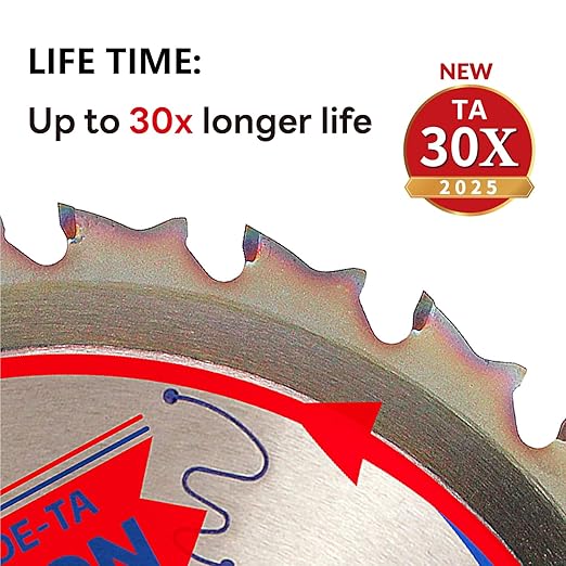 Demolition Circular Saw Blade Woodworking TA Series, 7-1/4" 24 Tooth 5/8" Arbor, Demolition/Frame, Special Anti-Thermal Adhesion Coating on Cutting Head -TA, DEM 7-1/4" 24T-TA
