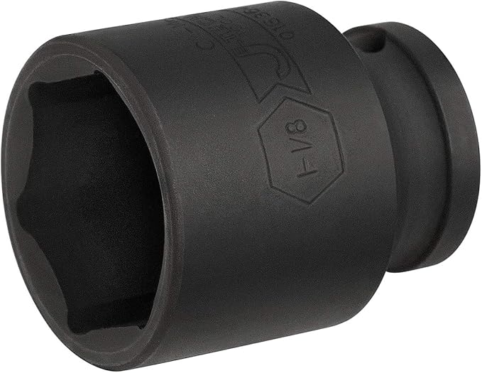 Jetech 1/2 Inch Drive 1-1/8 Inch Standard Impact Socket, Made with Chrome Molybdenum Alloy Steel, Heat Treated, 6-Point Design, SAE