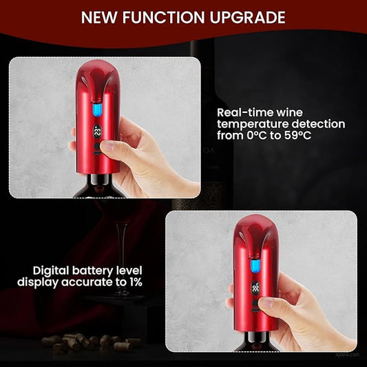 3-in-1 Electric Wine Aerator, Decanter & Dispenser Set ??USB Rechargeable Automatic Wine Pourer, Ideal Gift for Wine Lovers