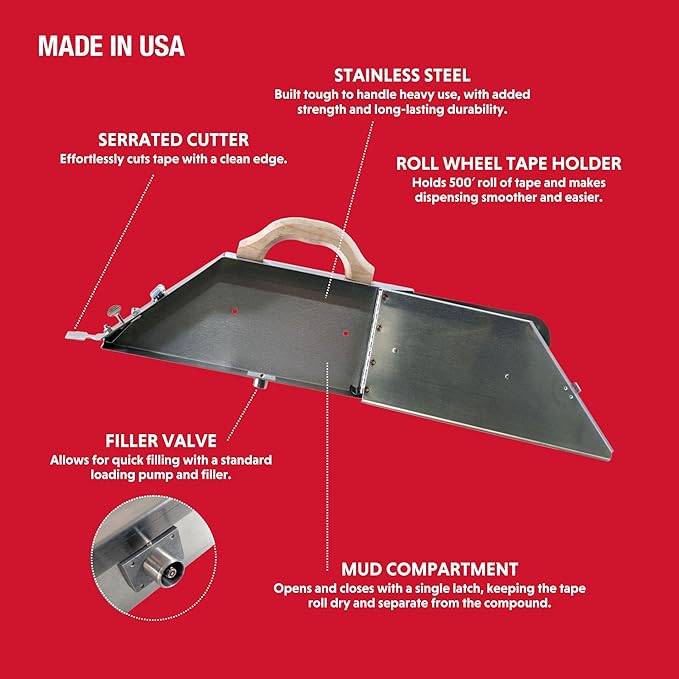 Stainless Steel Taping Banjo Rapid Fill ??Bottom Filler Valve for Quick Loading | Advance Equipment MFG Co. | Holds 500' Tape Roll Securely | Model 4618 | 100+ Years Family Owned USA Made