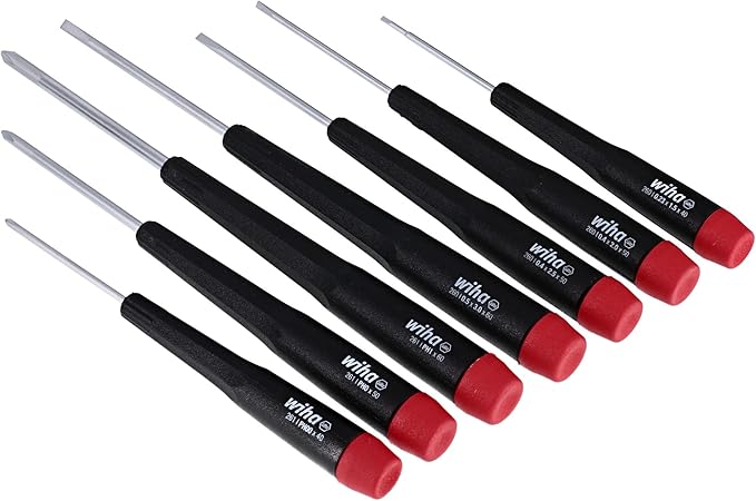 Wiha 26197 Precision Slotted and Phillips Screwdriver Set, 7-Piece