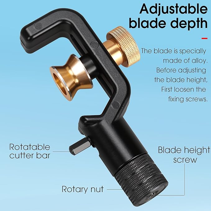 Fiber optic stripping knife 8-28.6mm Armored cable stripper 0.315 in to 1.13 in Vertical and horizontal Fiber optic cable cutter with 1 blade Mid Span Cable Slit and Ring Tool Cable Jacket Stripper