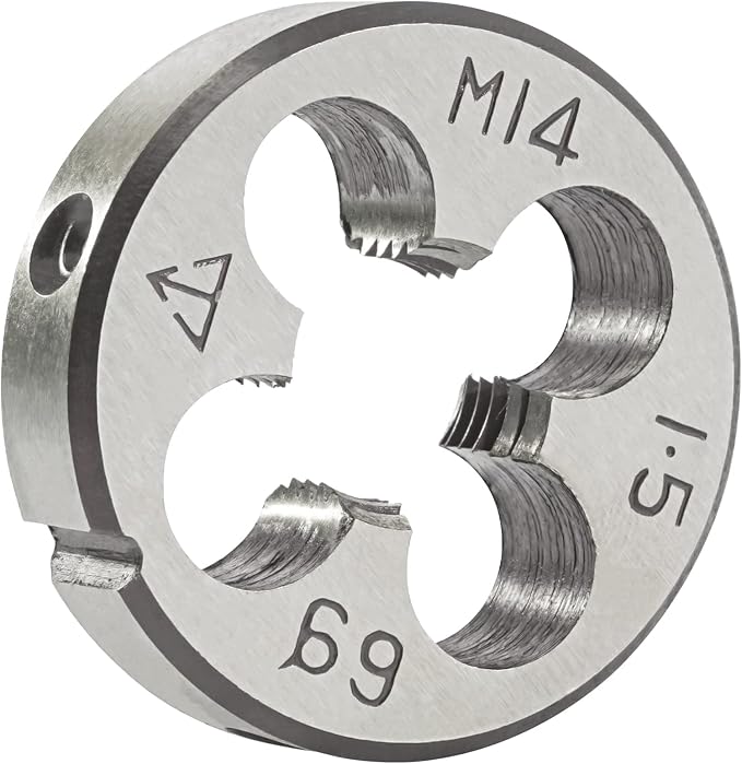 Aceteel M14 x 1.5 Metric Round Die, Machine Thread Die M14 X 1.5mm Right Hand