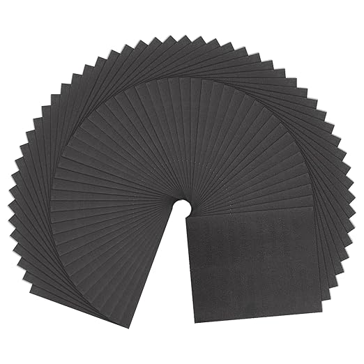 HARFINGTON 50pcs Sandpaper 1500 Grit 9 x 11 Inch C-Weight Backing Silicon Carbide Abrasive Wet Dry Sanding Sheets for Wood Finishing, Metal Sanding, Automotive Polishing