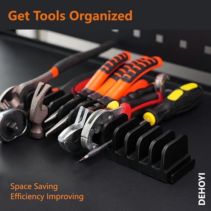 24 pcs Magnetic Plier Organizer Set for Toolbox & drawer Storage|Modular Plier holders for Mechanics, Technicians, Space-Saving & Quick-Access, Gift for father and boyfriend(Yellow)