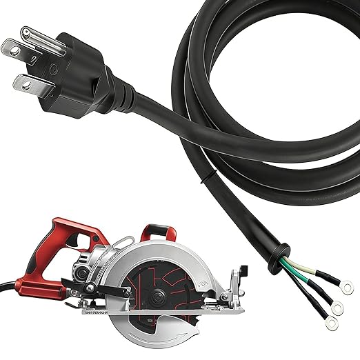 95104L S-KILSAW Circular Saw Replacement Cord - Heavy-Duty Specification Power Cord, Suitable for SPT77WM, SPT78W, SPT70WM Replacement Power Cords, SKIL Saw Worm Gear Drive Saw Tool M77 77 Accessories