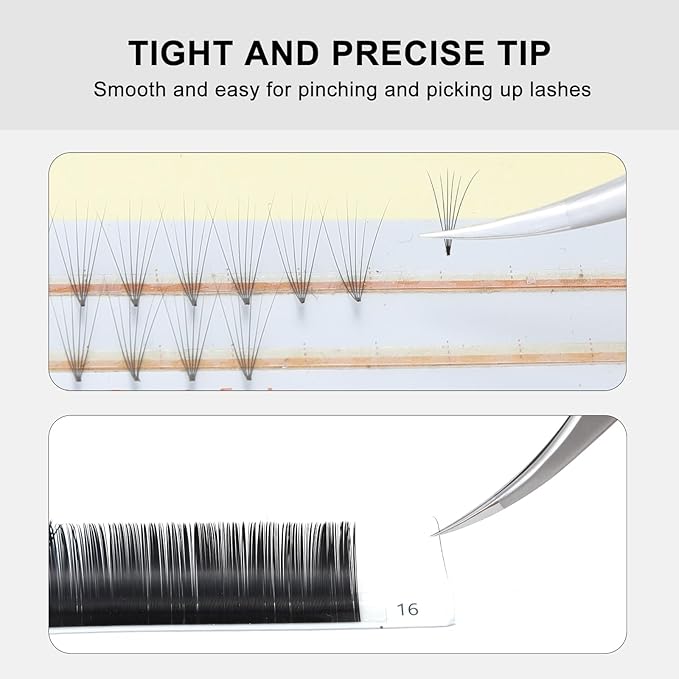 Ms.Queen Isolation Tweezers for Lash Extensions,Dolphin Shape Curved Isolation Lash Tweezers for Classic and Volume Lash Extension Applying