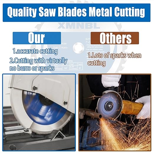 7-1/4 Metal Cutting Circular Saw Blade, Replacement for Evolution 7-1/4 Metal Cutting Saw Blade,Compatible with Evolution EVOSAW180HD | Rage-B | EVOSAW185HD | S185CCS | RAGE4 Saw,7-1/4 Inch 40 Teeth