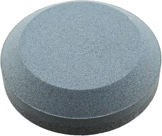 TAODAN 120 and 240 Grit Axe Head Round Sharpening Stone 7.5x2.8cm Aluminium Oxide Grinding Tool for Cutting