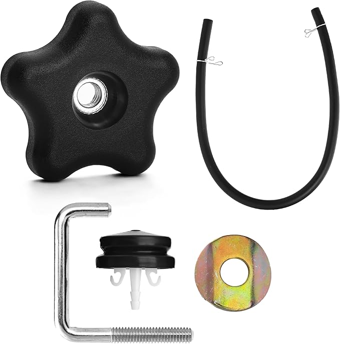 BlueStars 114-3779 Handle Knob 108-4887 Handle Lock 107-3844 Washer - Compatible with Toro 621 721 R E QZR QZE CCR 6053 Snowblower 21" Power Clear 24" Snow Master Snow Blower w/Fuel Line Primer Bulb
