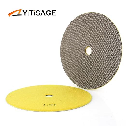 7 Inch Electroplated Diamond Grinding/Polishing Pads Sanding Granite Concrete Glass Metal Stone Grinding Disc(grit 120-1pc)